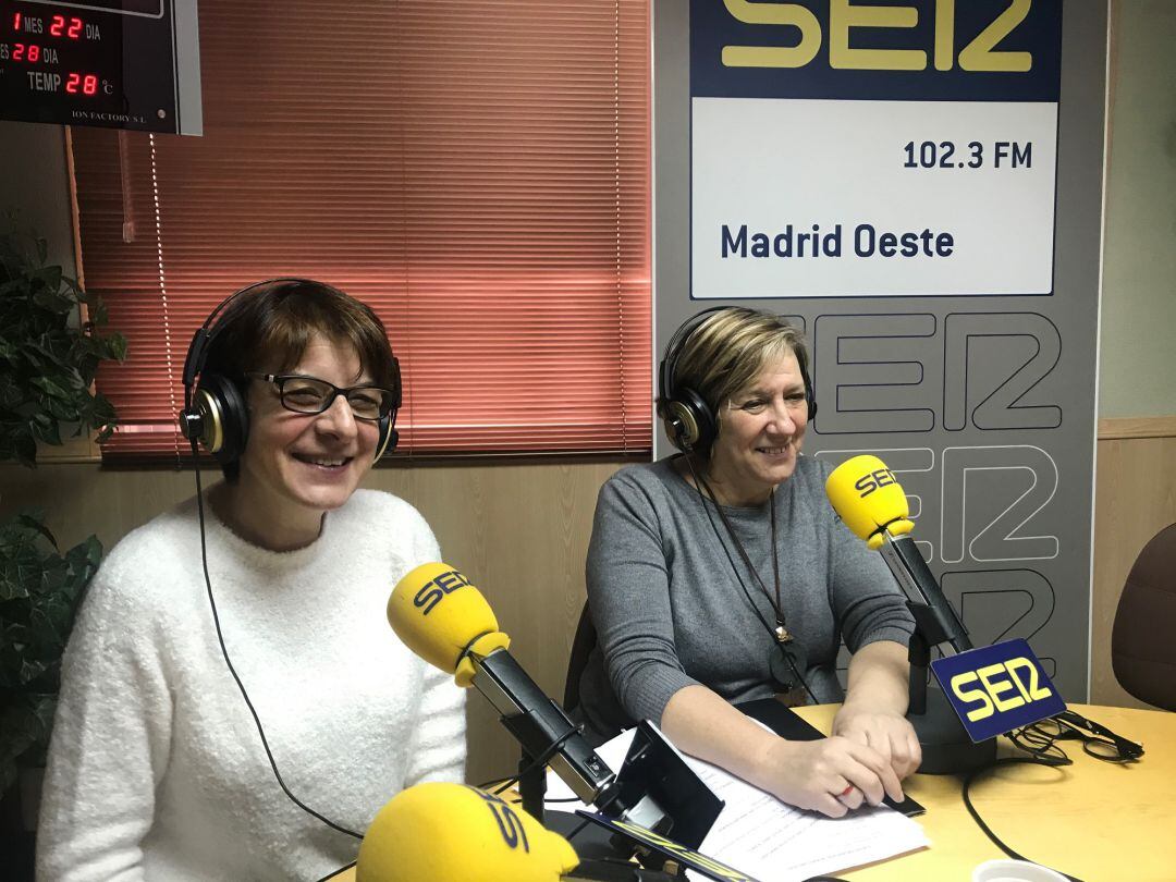 Magdala Olivé, coordinadora de Cultura, y Mercedes Sáez,