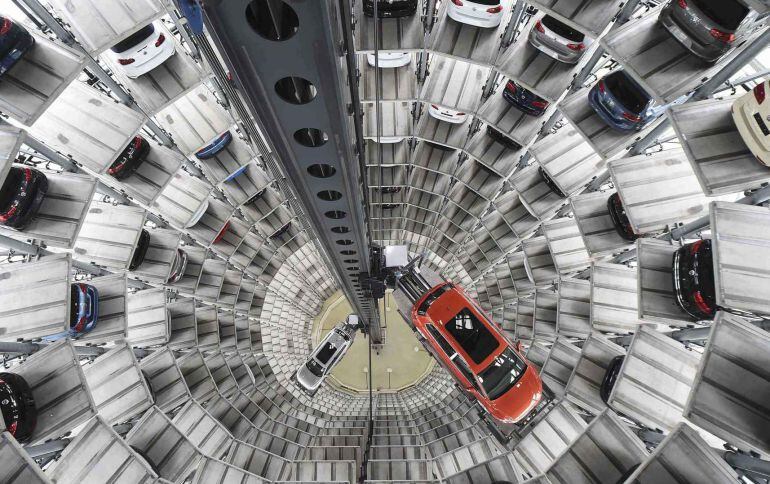 Coches del Grupo Volkswagen en una planta industrial de Alemania. 