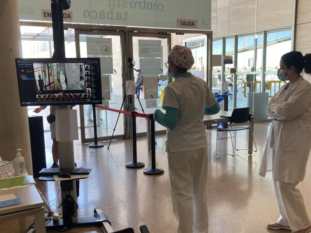 El Hospital Santa Lucía pilota dos cámaras térmicas para incrementar la seguridad en los accesos al recinto