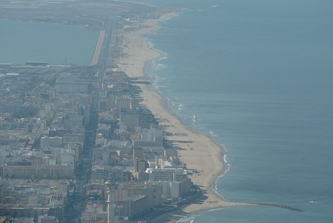 Fotografía aérea de Cádiz