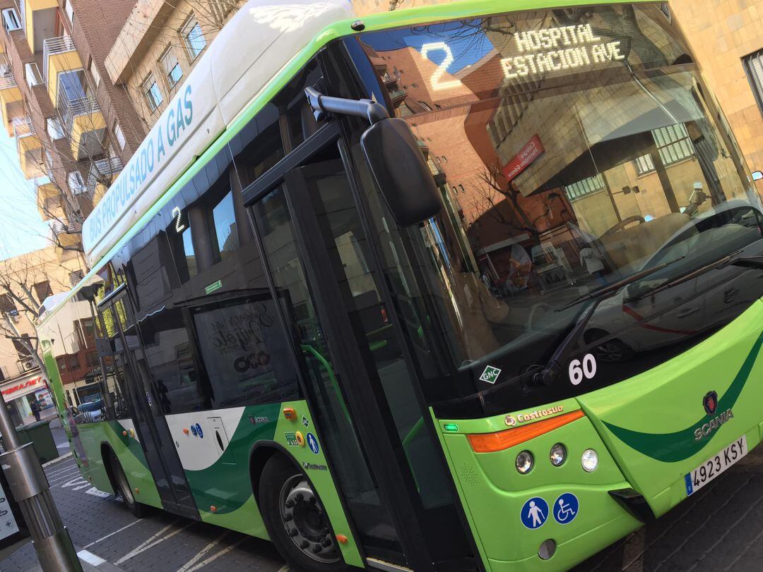 Autobús de la línea 2 en Ciudad Real