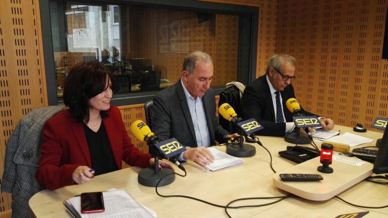 María Sánchez, Antonio Gato y José Antonio Martínez Bermejo