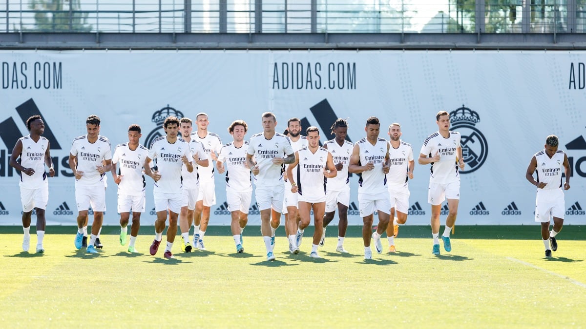 Los jugadores del Real Madrid en Valdebebas