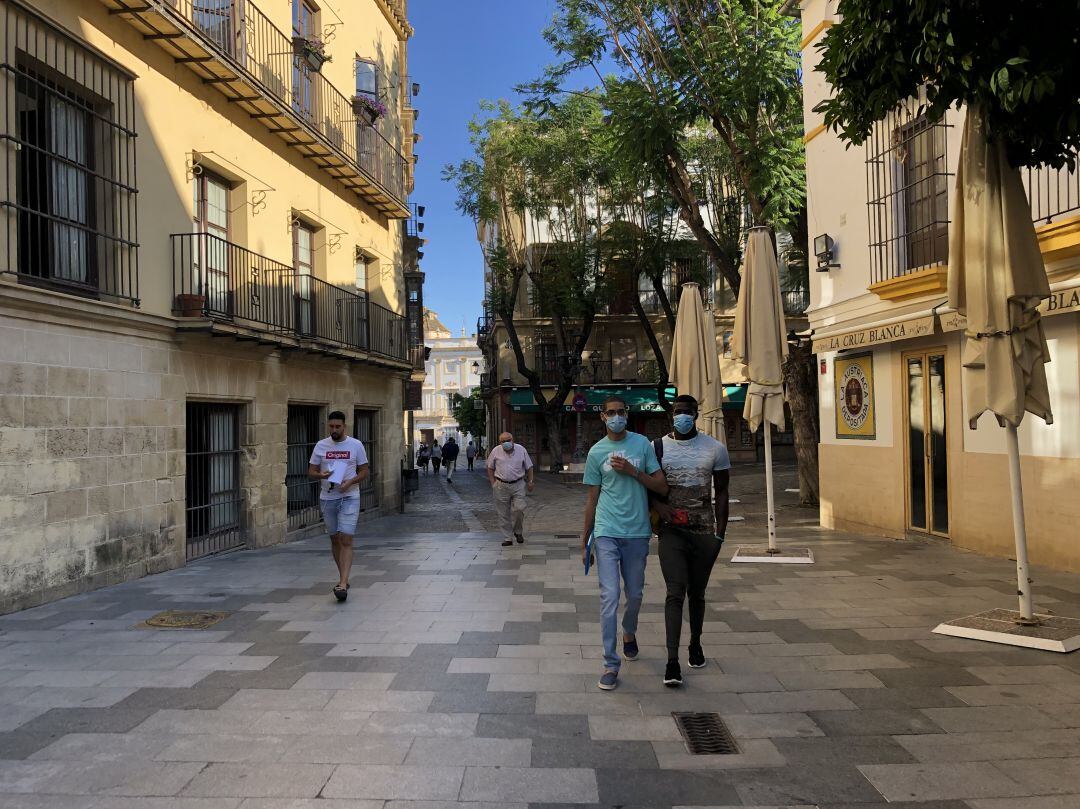 Calle Consistorio en el centro de Jerez
