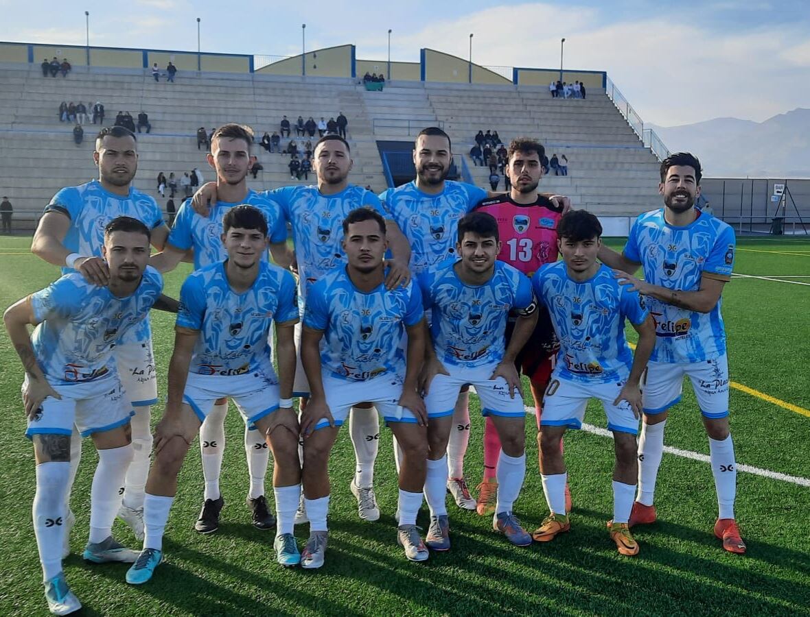 El once del Carboneras CF.