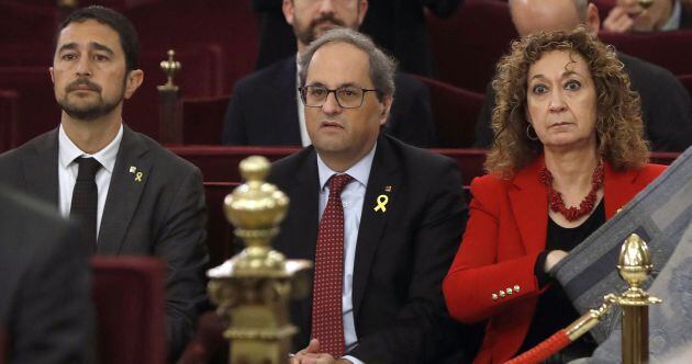 Torra asiste al público como juicio