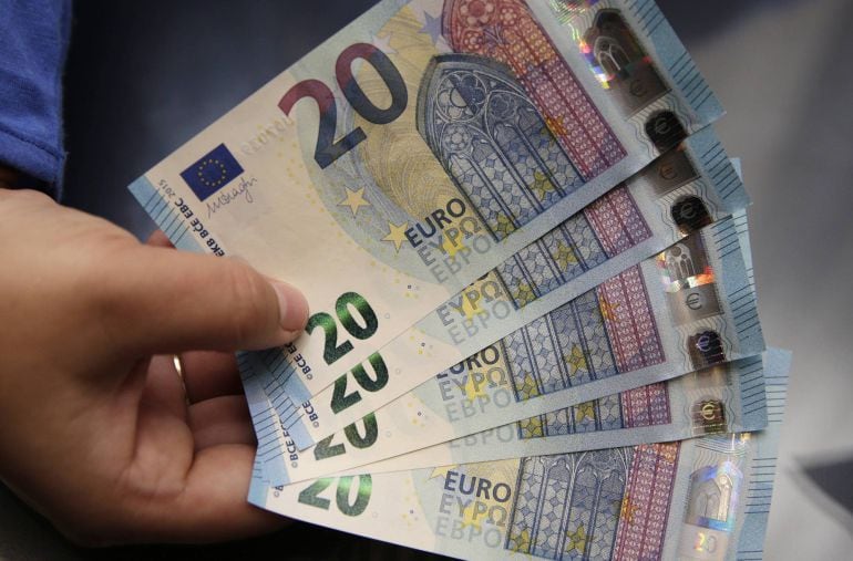 Nuevos billetes de 20 euros.