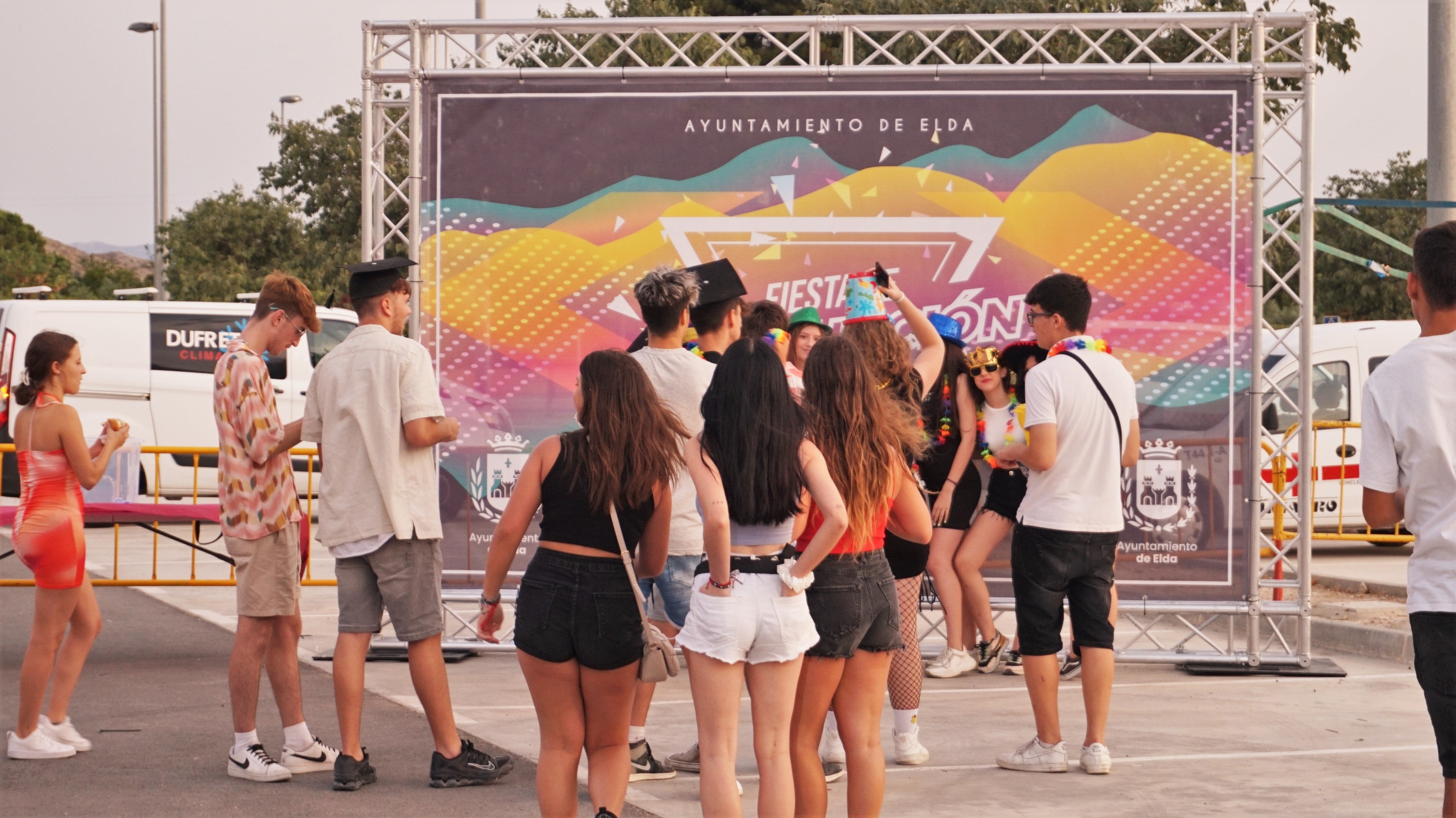 Photocall para rememorar el final de curso