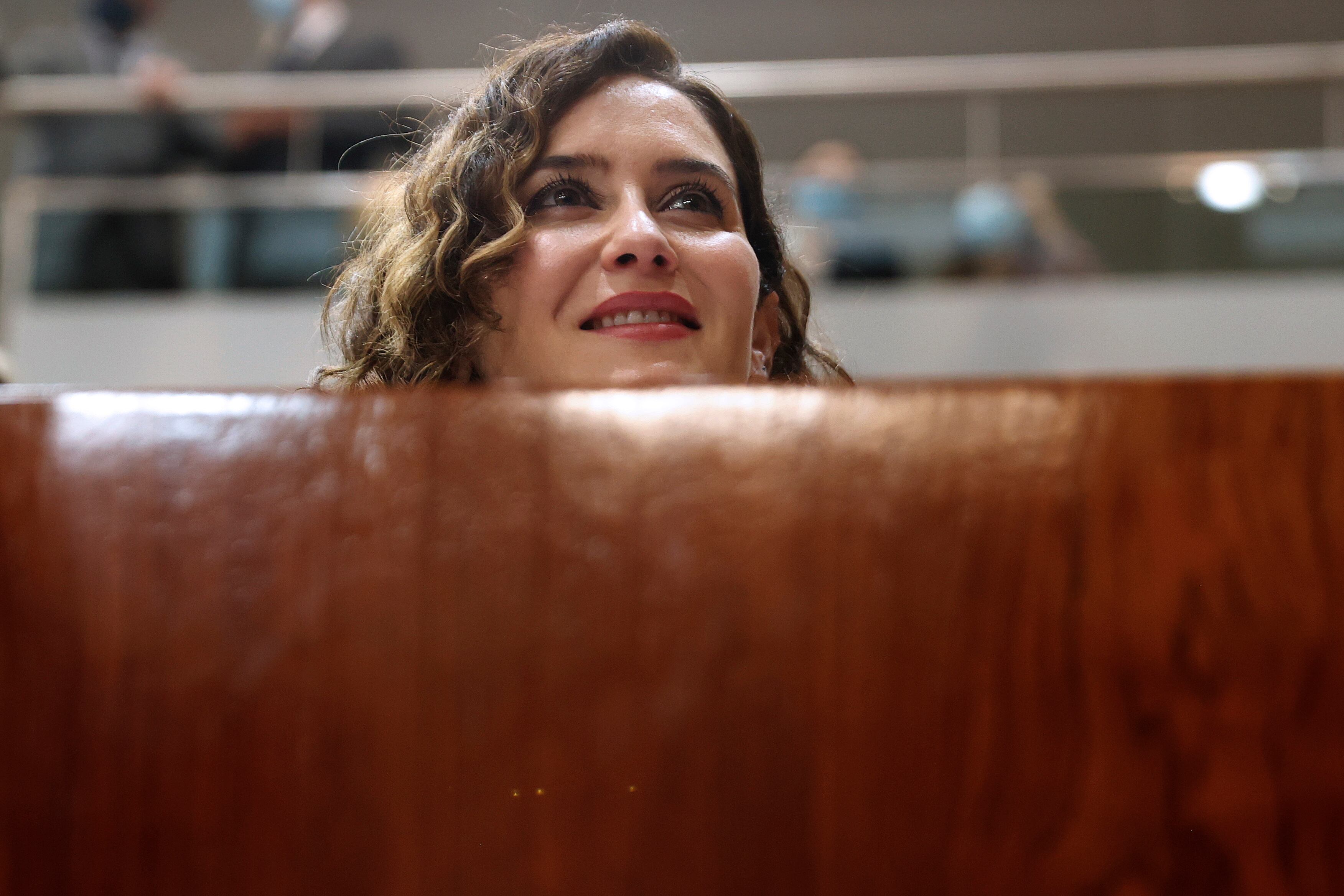 La presidenta de la Comunidad de Madrid, Isabel Díaz Ayuso, durante un pleno de la Asamblea de Madrid.