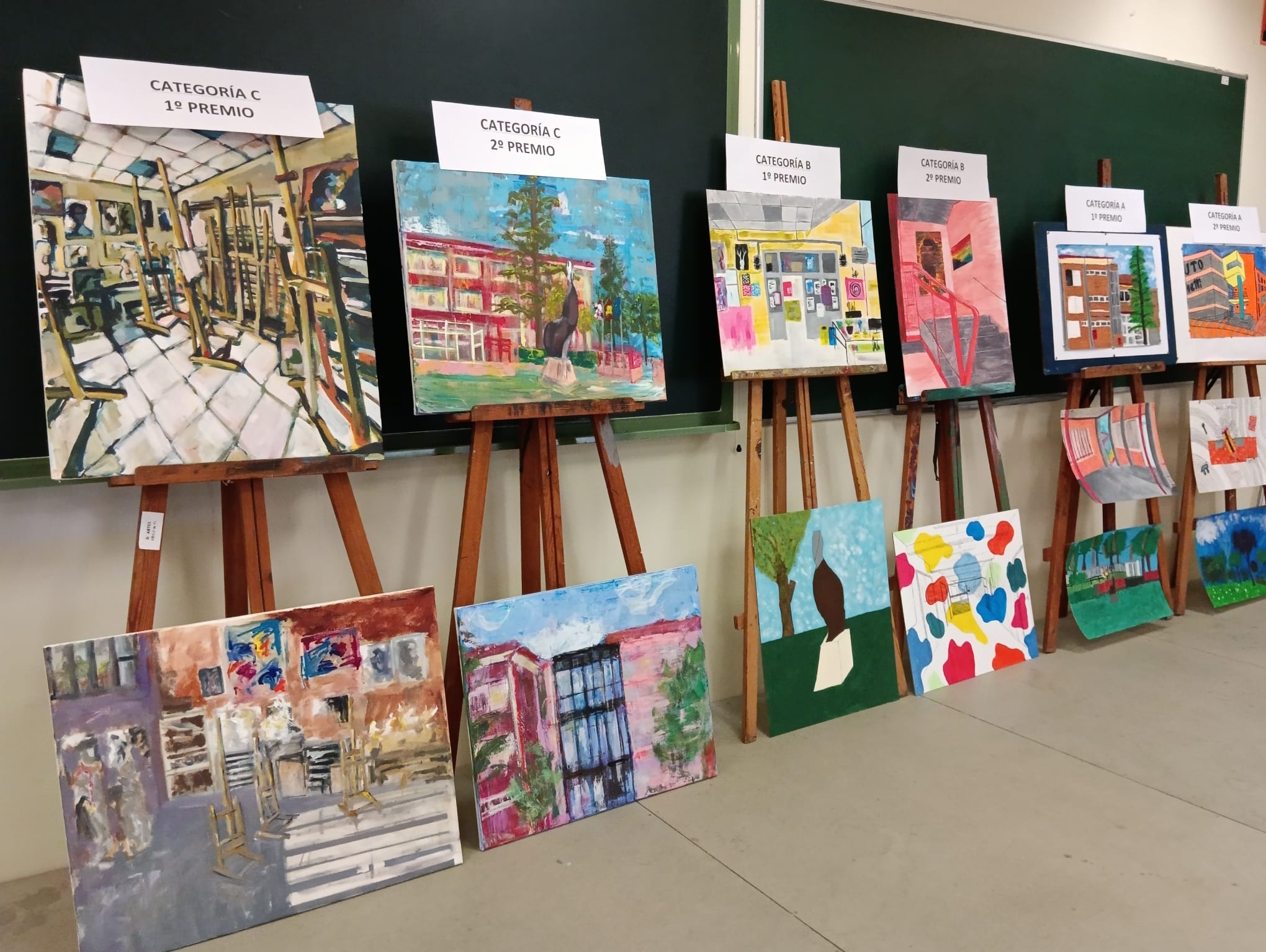 Cuadros premiados en el concurso Vela Zanetti 2024
