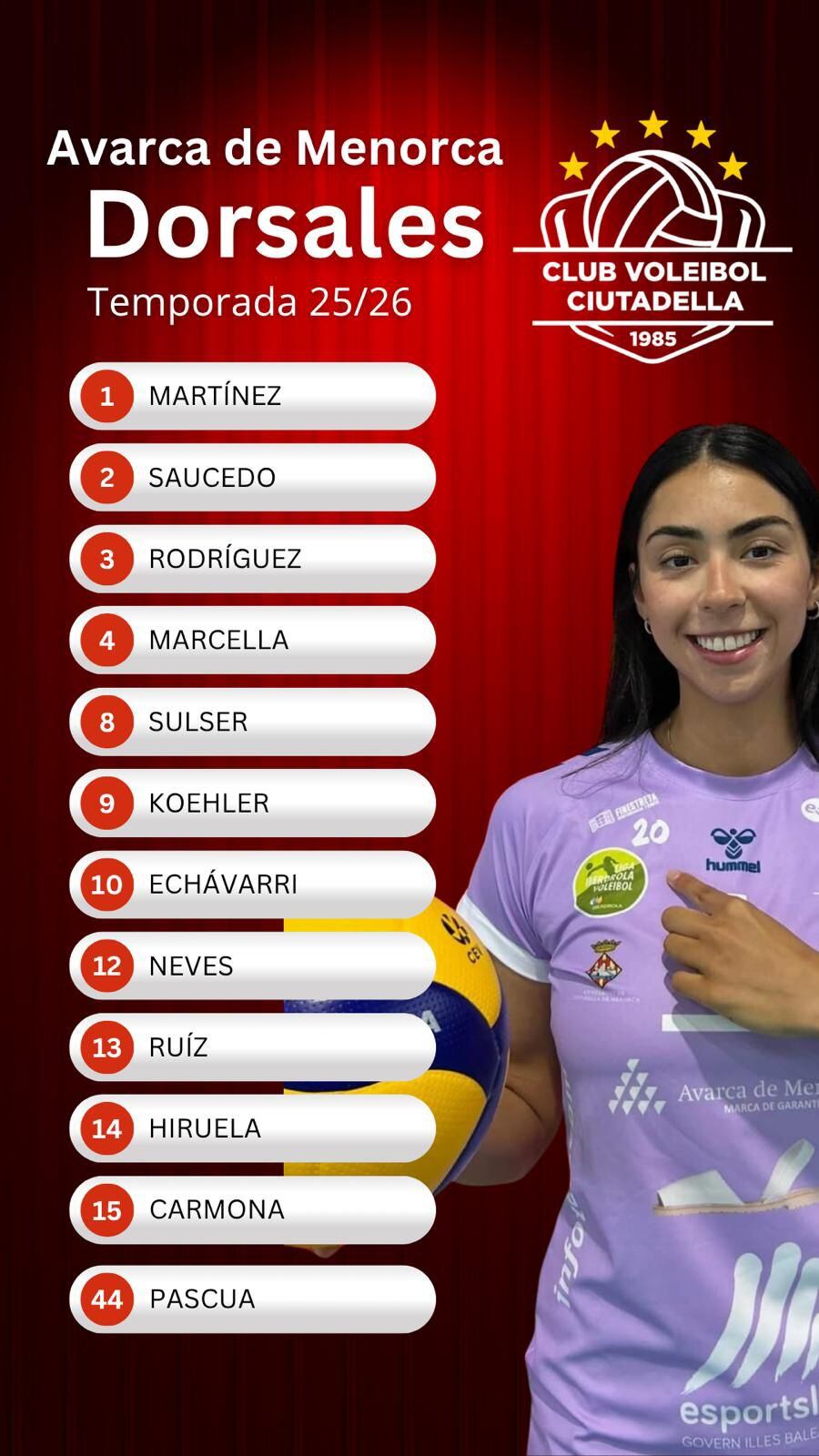 La capitana Ivone Martínez presenta els dorsals de la propera campanya.