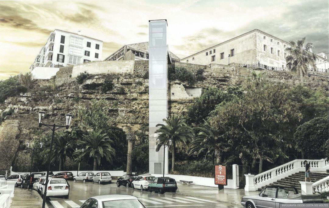 Proyecto del segundo ascensor de Maó