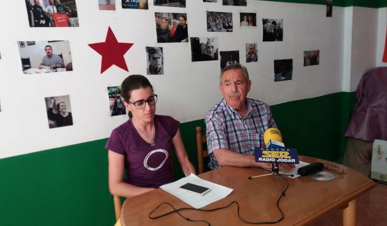 Momento de la rueda de prensa de José Luis Angulo