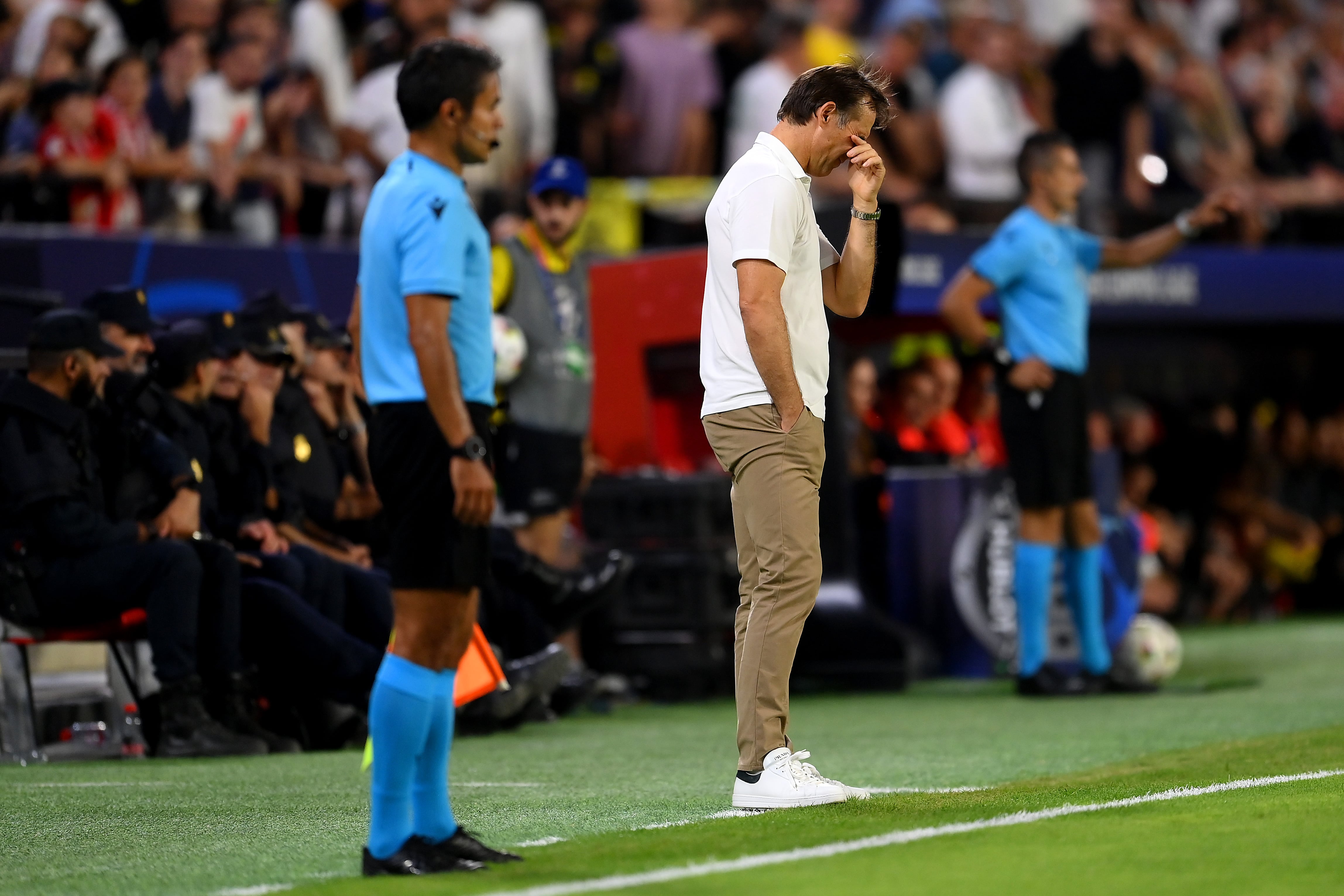 Julen Lopetegui, durante el partido ante el Borussia Dortmund.