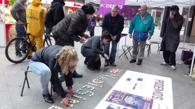 Momento de la protesta