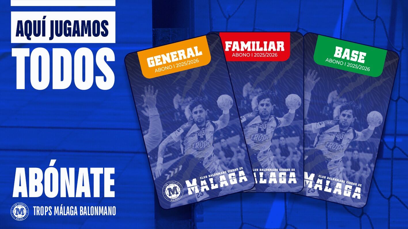 Cartel de campaña de abonos de Trops Málaga