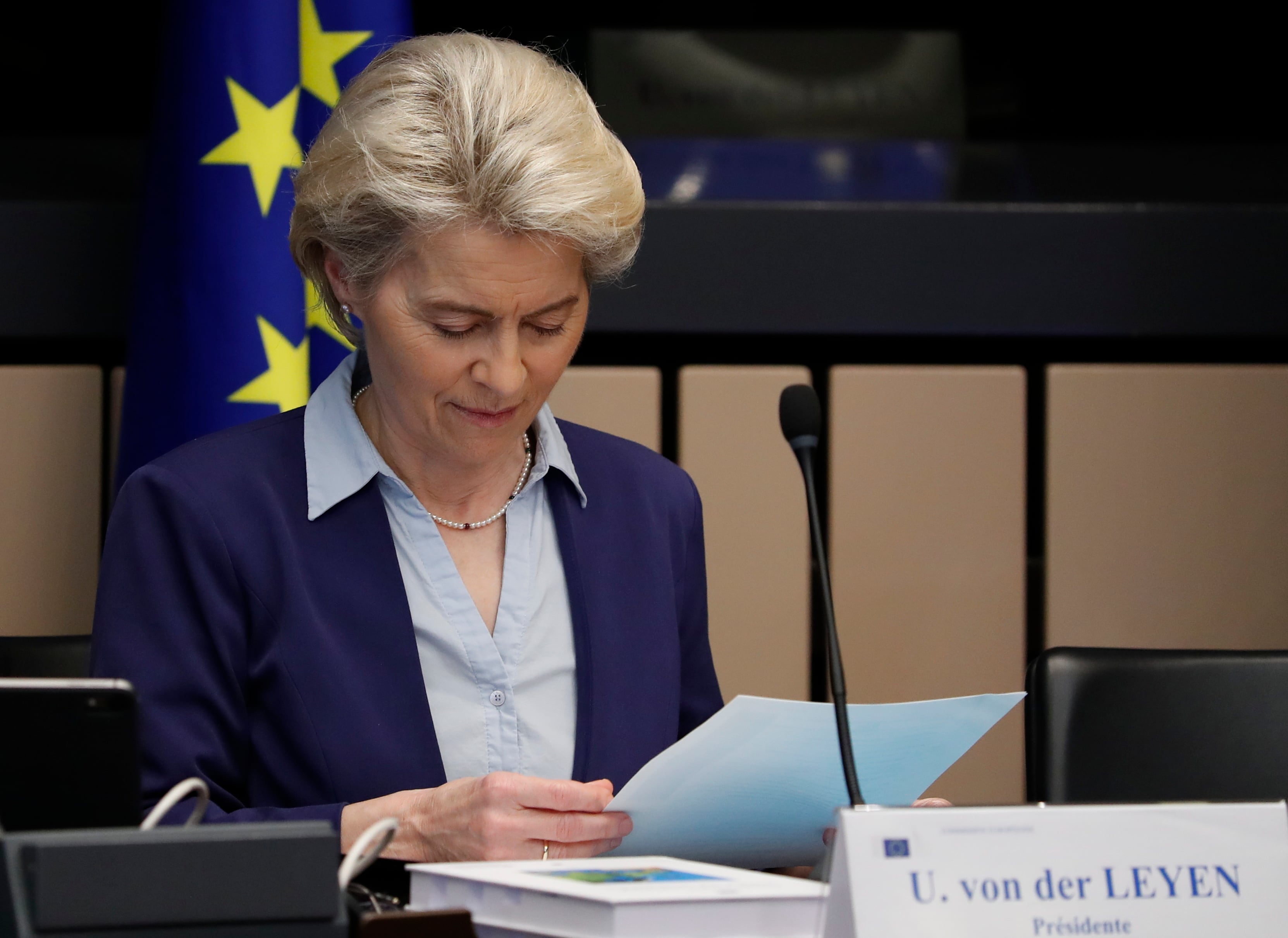 La presidenta de la Comisión Europea, Ursula Von der Leyen.