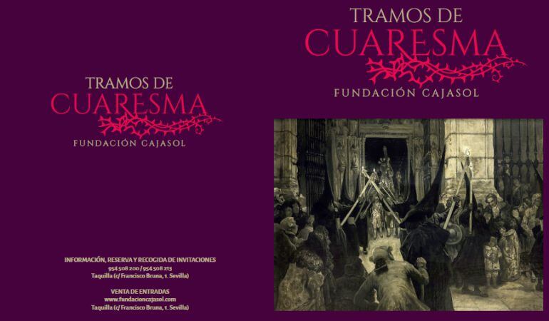 Cartel del ciclo de actividades cuaresmales de la Fundación Cajasol