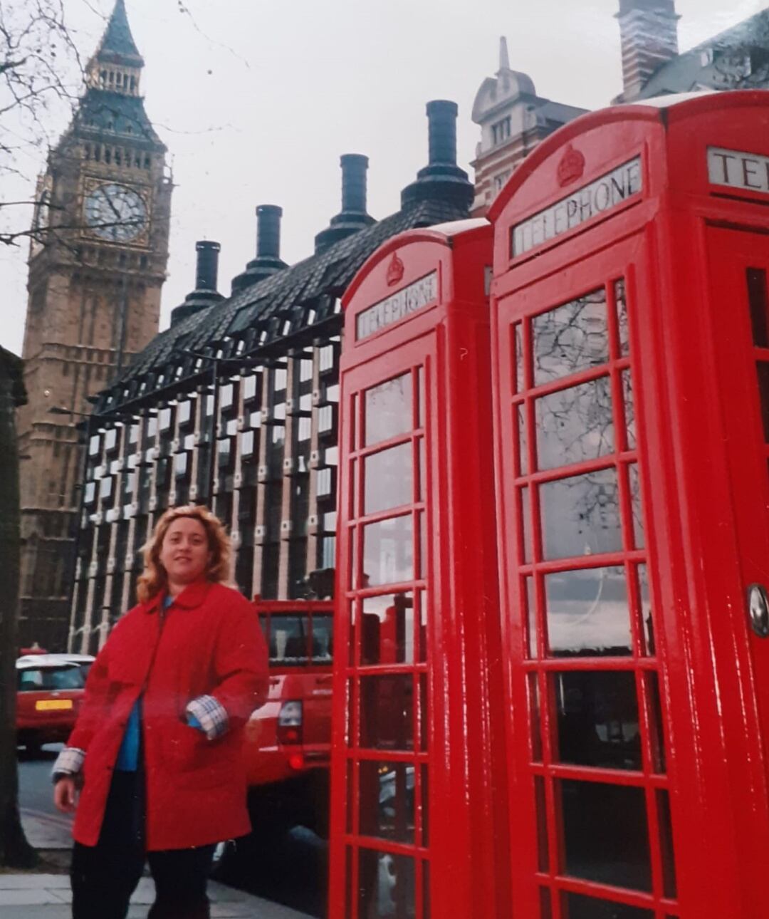 Verónica Cabanillas en una imagen de 2005 durante un viaje a Londres.