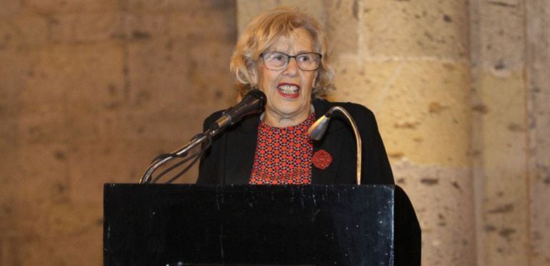 La alcaldesa de Madrid, Manuela Carmena, durante un acto reciente