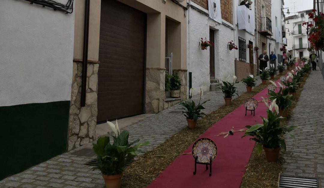 Calles adornadas en el Corpus de Villacarrillo.