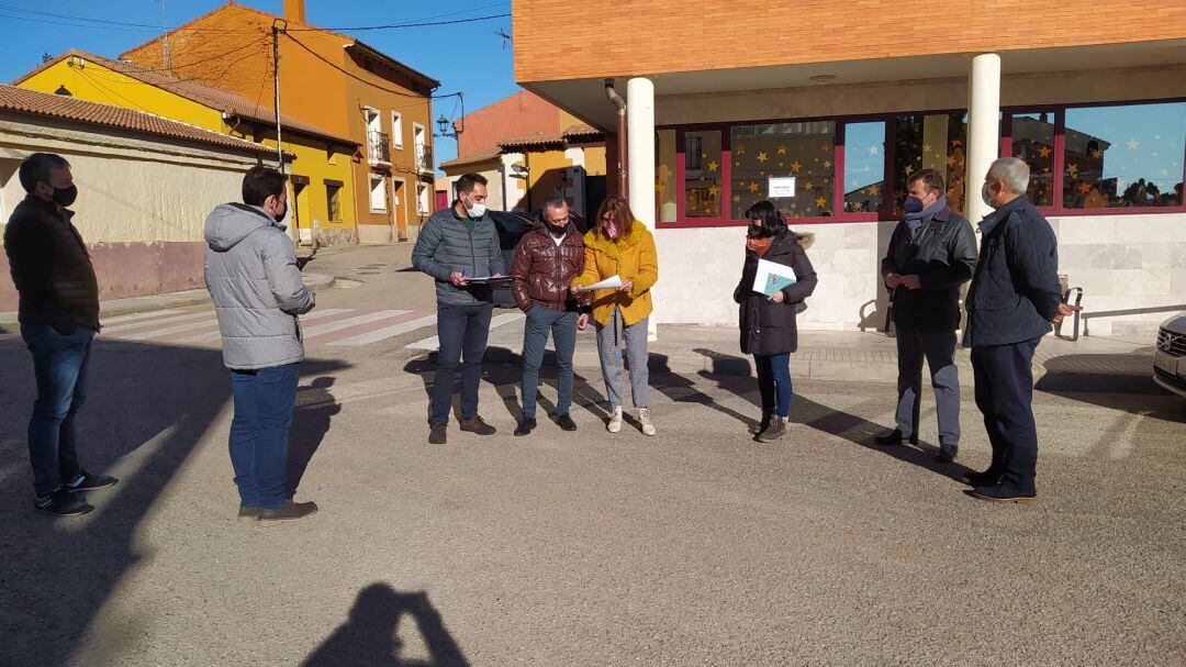 Momento de la visita al emplazamiento