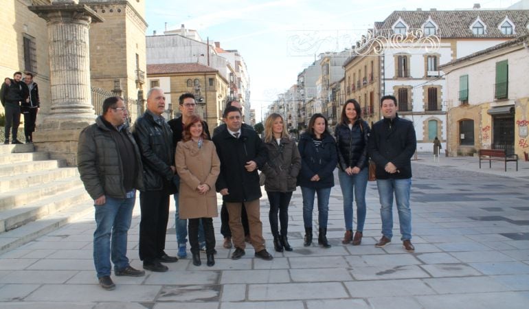 Visita a las obras de adecuacion urbana del entorno del Hospital de Santiago de Úbeda