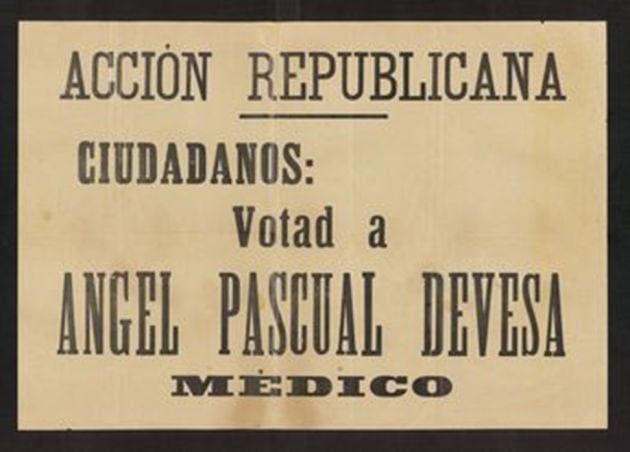 Cartel electoral de la Segunda República