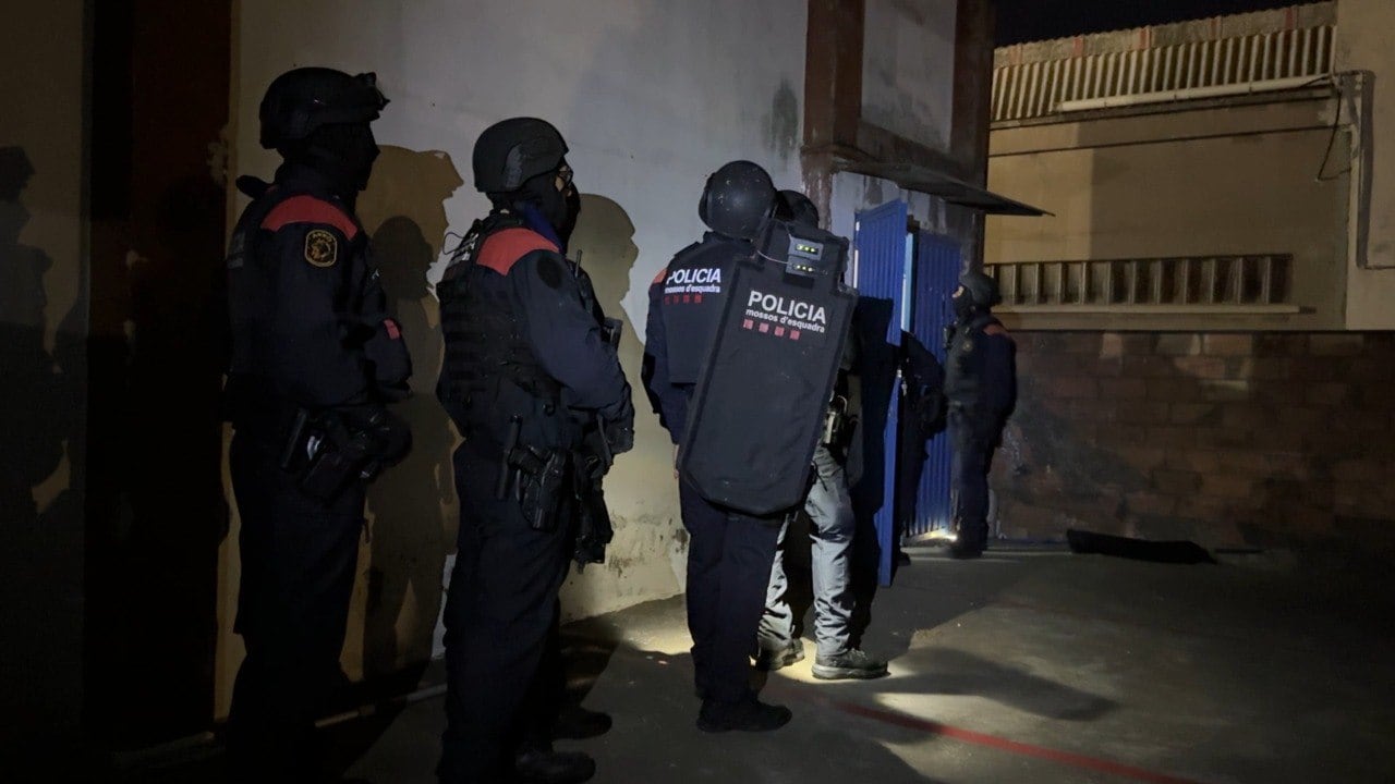 Operativo desplegado por los Mossos