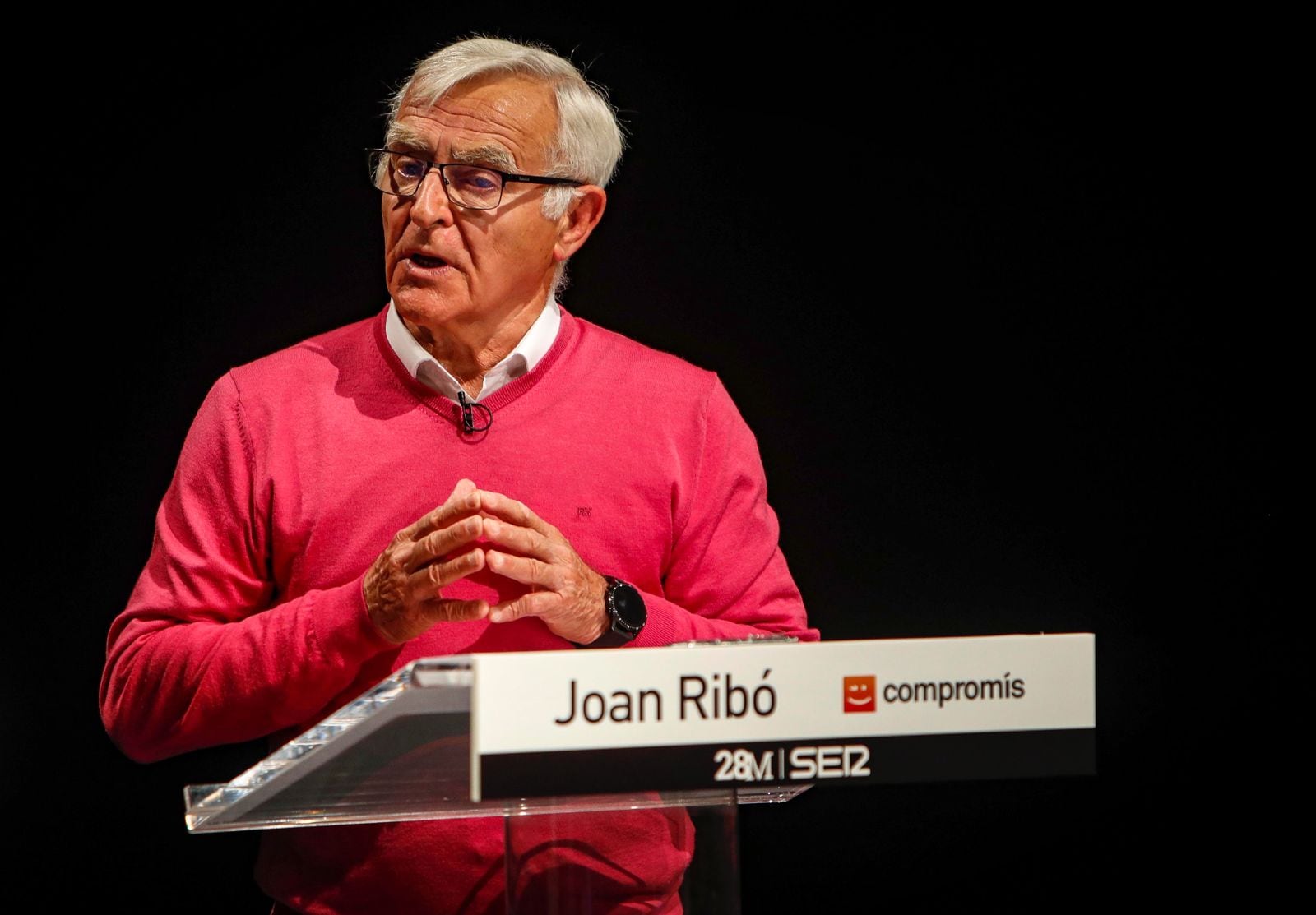 Joan Ribó, candidato de Compromís a la alcaldía de València en el debate de la SER