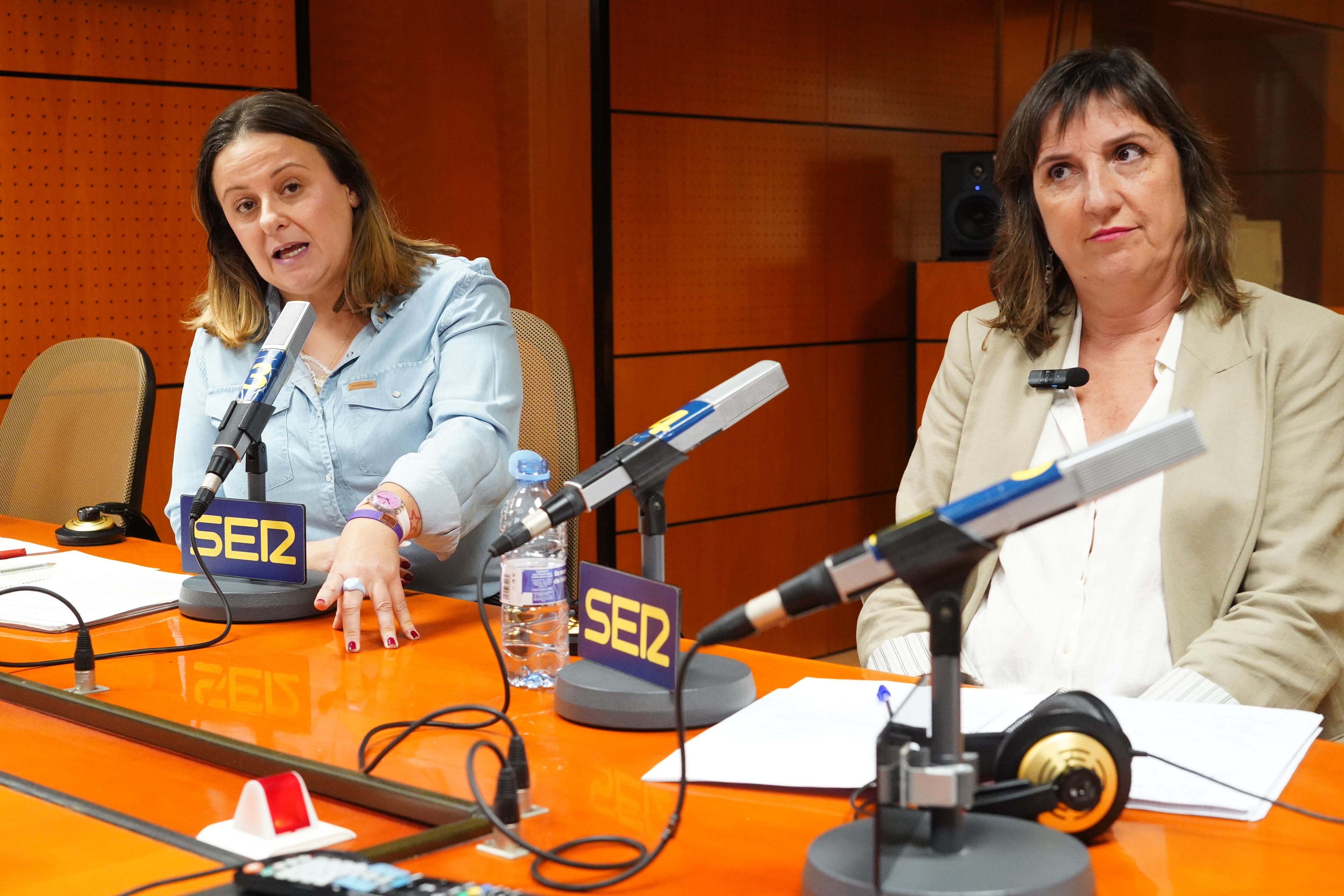 Elena Tomás, ZEC, y Lola Ranera, PSOE.