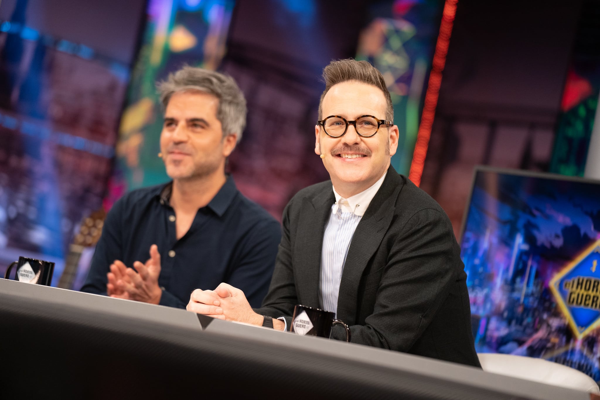 Ernesto Sevilla y Joaquín Reyes en El Hormiguero.