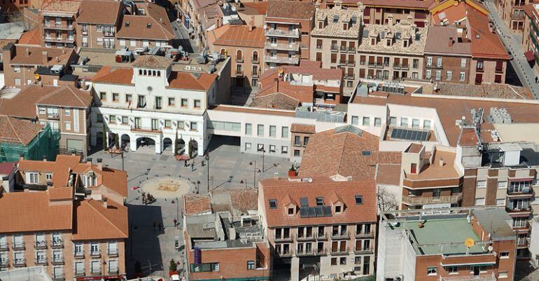 Vista área del centro de San Sebastián de los Reyes