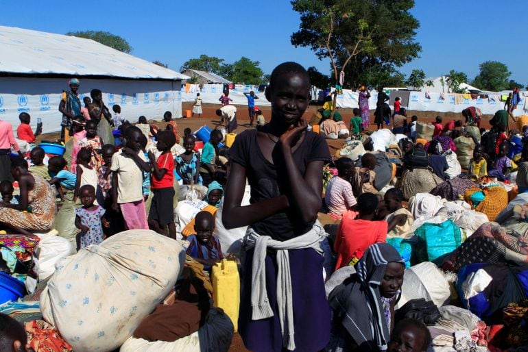  Campo de refugiados Palabek en Uganda, donde se agrupan miles de sudaneses del sur