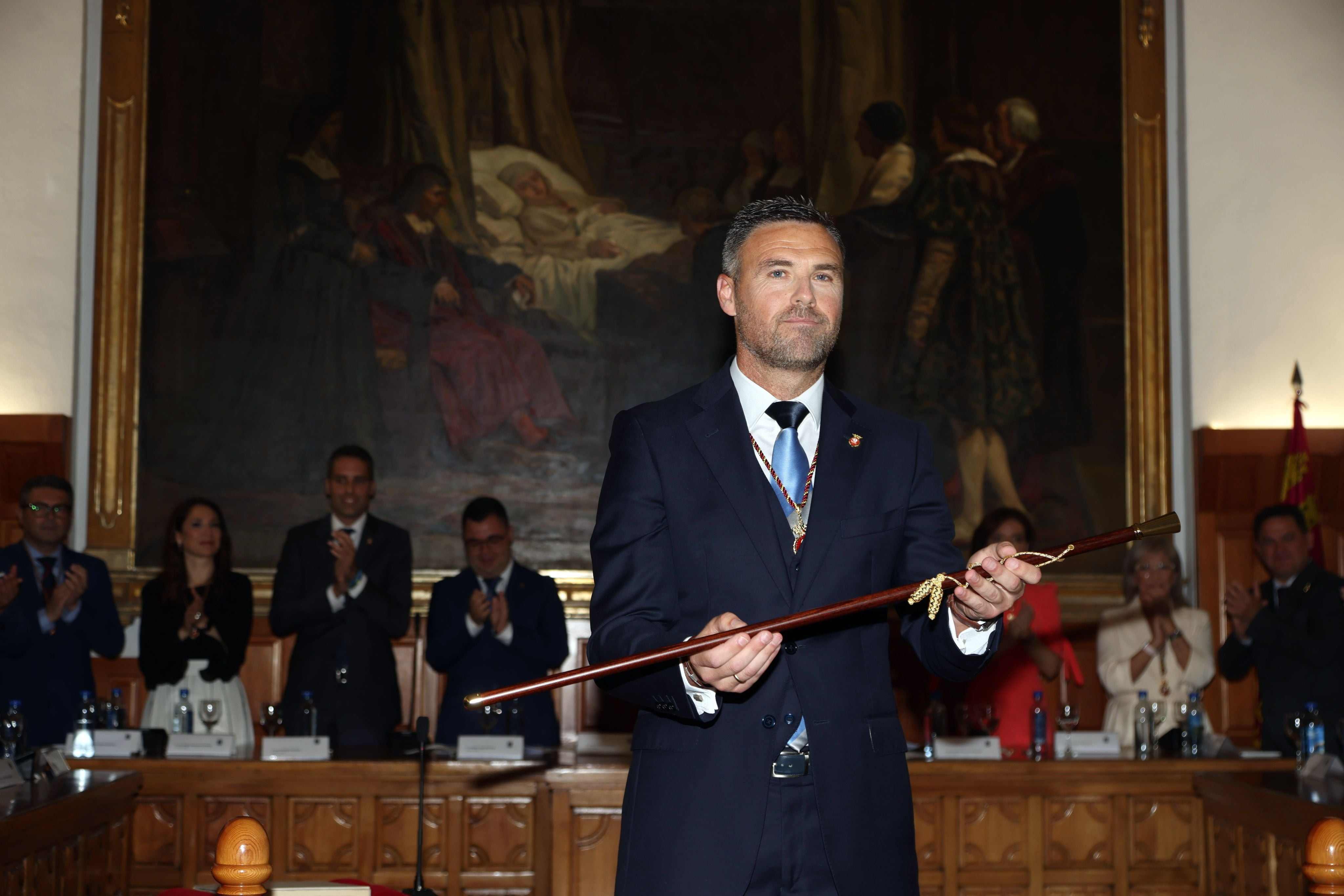 José Francisco García, alcalde de Caravaca de la Cruz con el bastón de mando