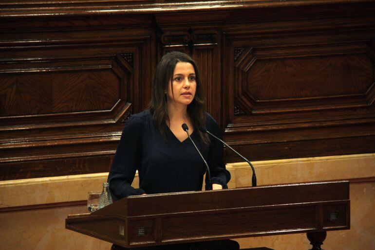 La presidenta del grup parlamentari de Ciutadans, Inés Arrimadas
