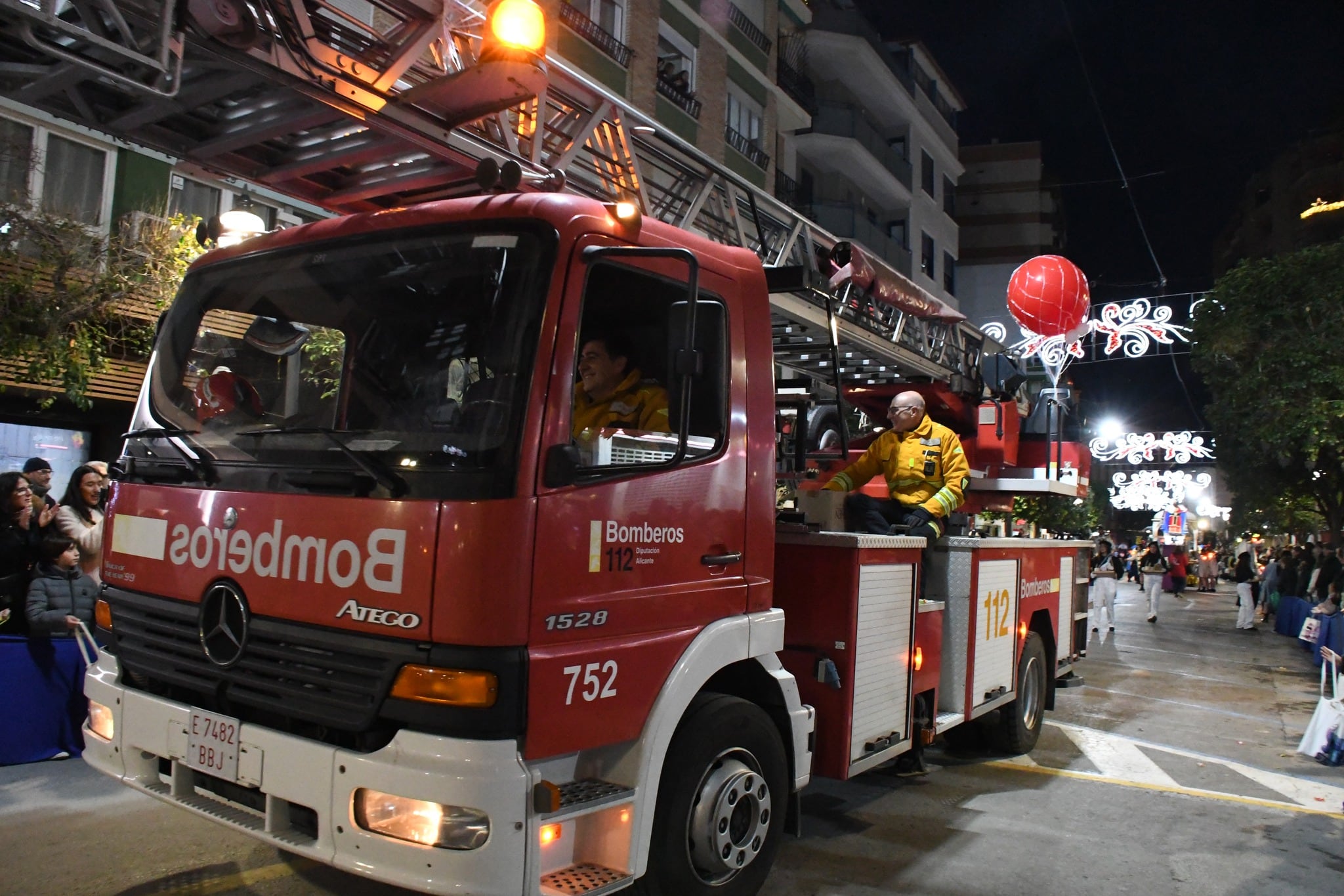 Los bomberos, en la cabalgata