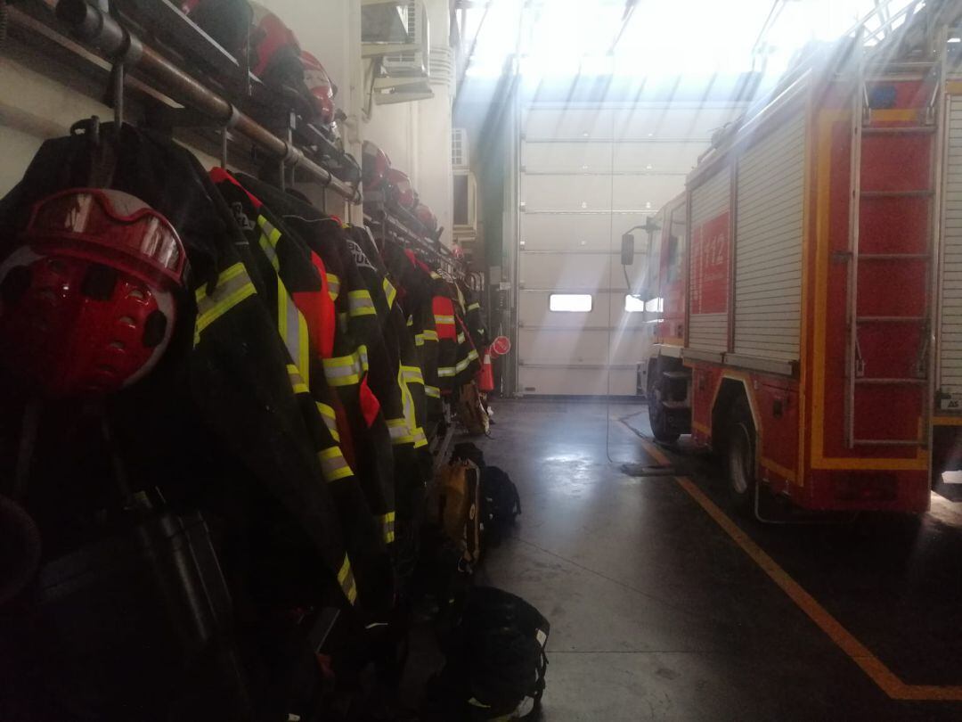 Interior del Parque Municipal de Bomberos de Huelva