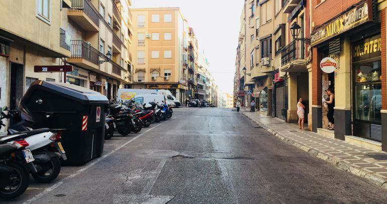 La calle Doctor Eduardo Arroyo, en una instantánea tomada este mismo viernes
