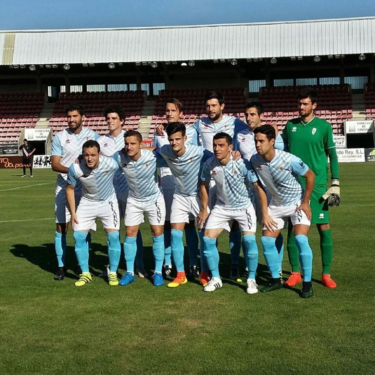 Formación del Compostela que derrotó al Villalbés la pasada jornada