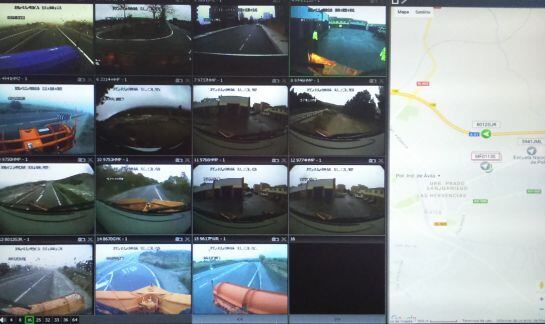 En el Centro de Conservación de Carreteras del Estado se monitoriza la actividad de las máquinas quitanieves