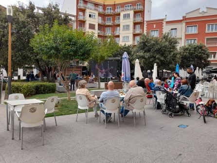 Los conciertos y actos del recinto ferial pudieron seguirse desde el centro de Aranda a través de diversas pantallas