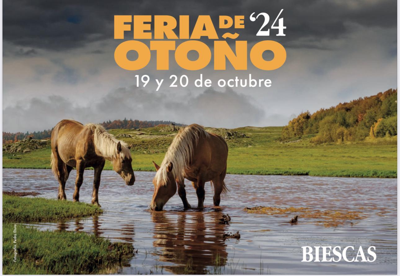 Cartel anunciador de la Feria de Otoño de Biescas