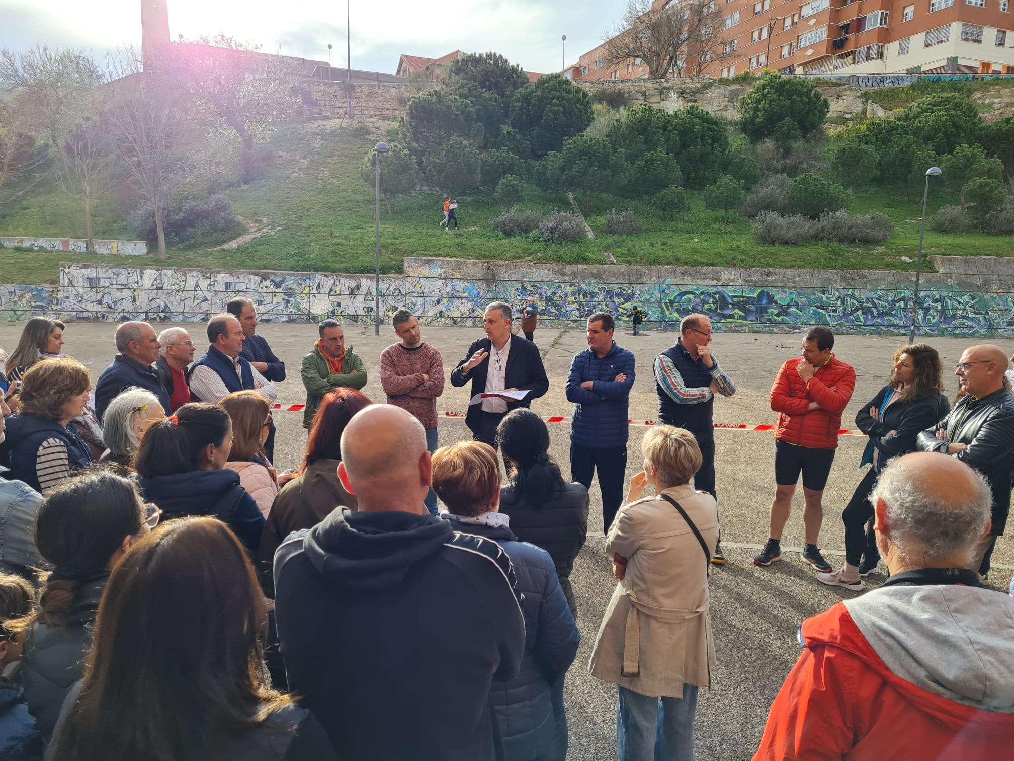 Asamblea vecinal en la Vaguada
