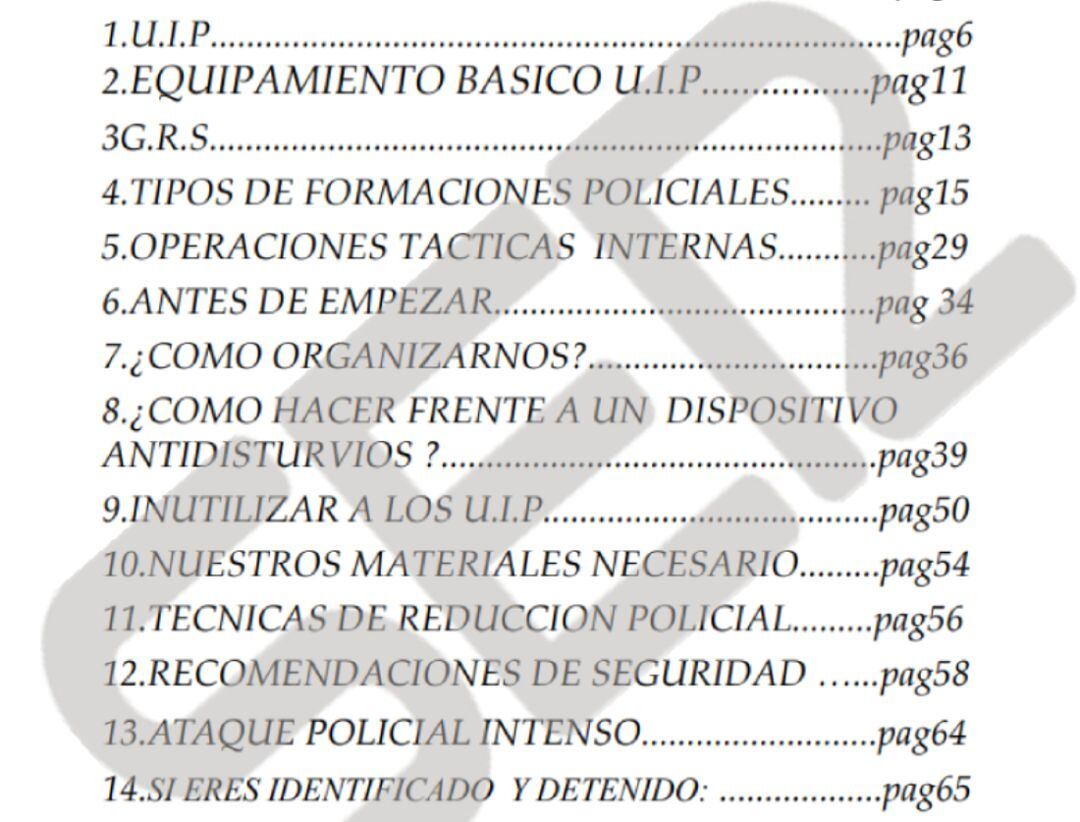 La guerrilla urbana de Barcelona recomienda lanzar cócteles molotov a la policía porque su traje se derrite a 130 grados