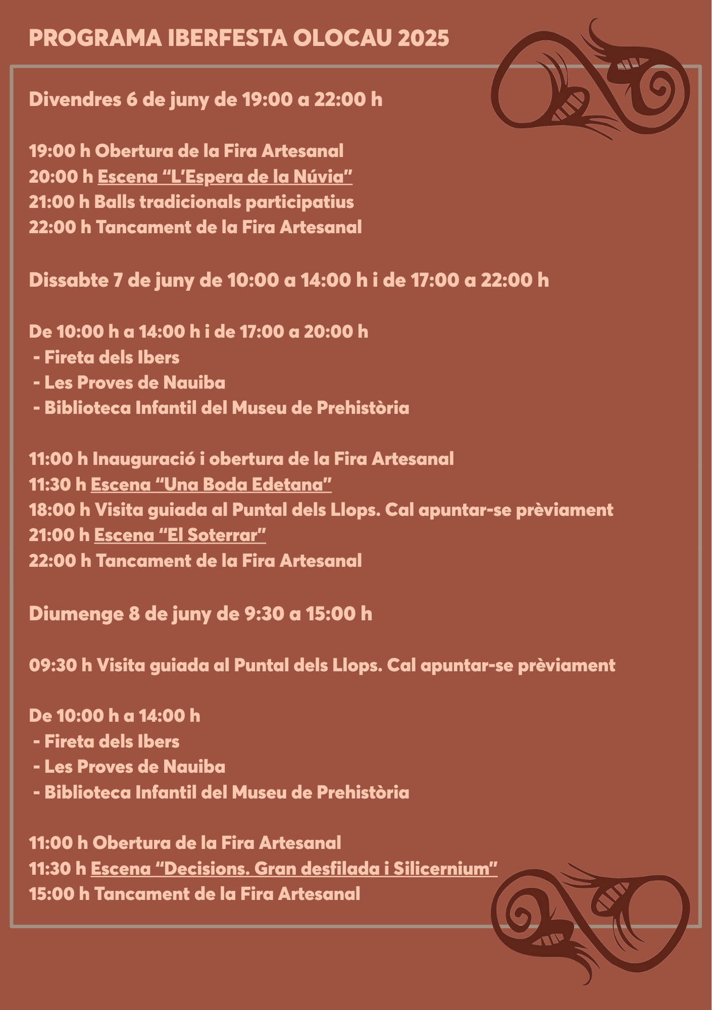 Programa d'Iberfesta 2025 a Olocau