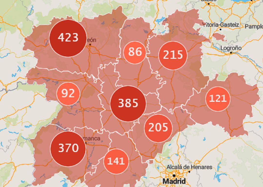 Décimo día consecutivo sin decesos en el complejo asistencial de Segovia, en los hospitales de la comunidad se han registrado dos decesos llegando a las 2.038 muertes acumuladas