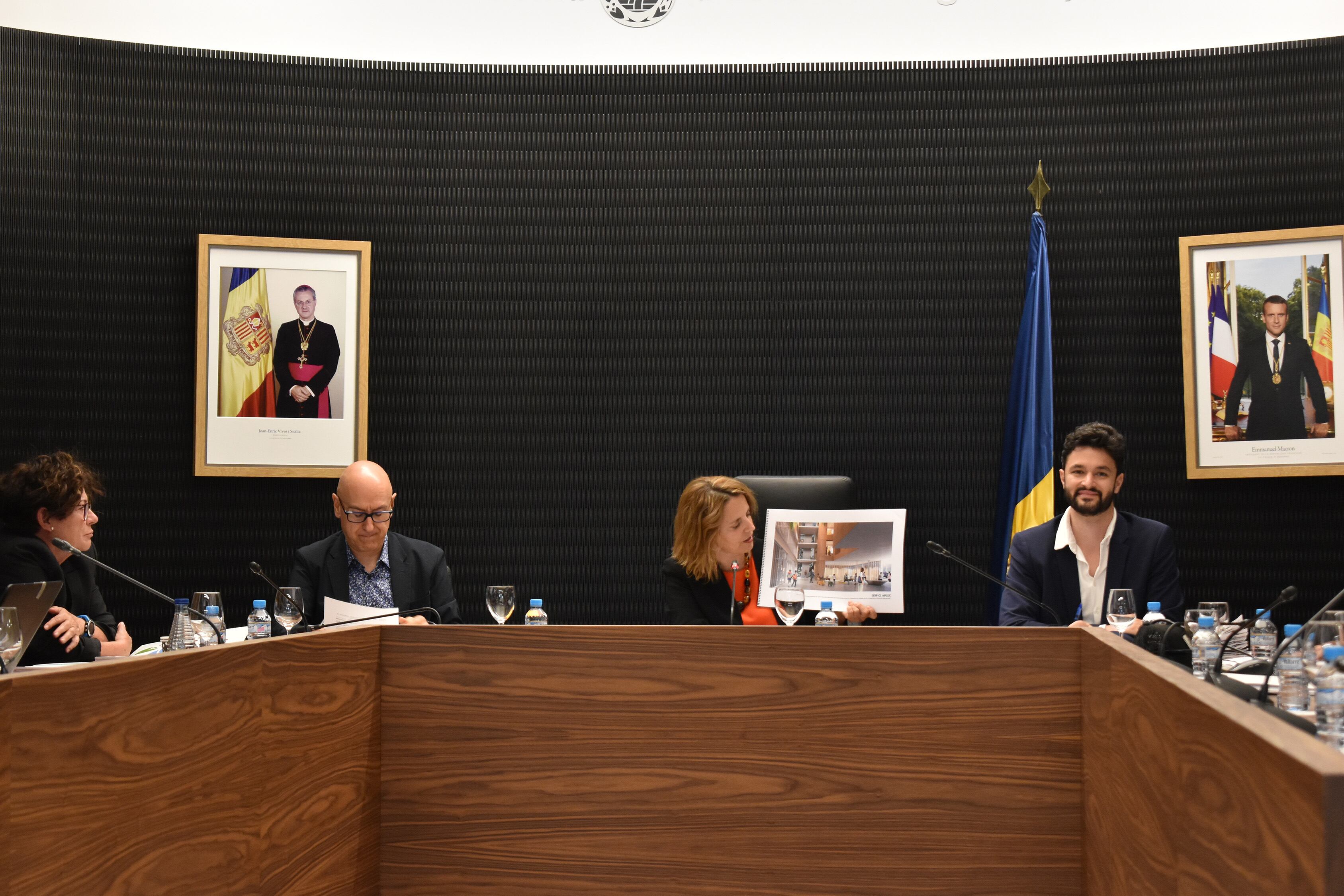 La cònsol major d'Escaldes-Engordany, Rosa Gili, en sessió del consell de comú