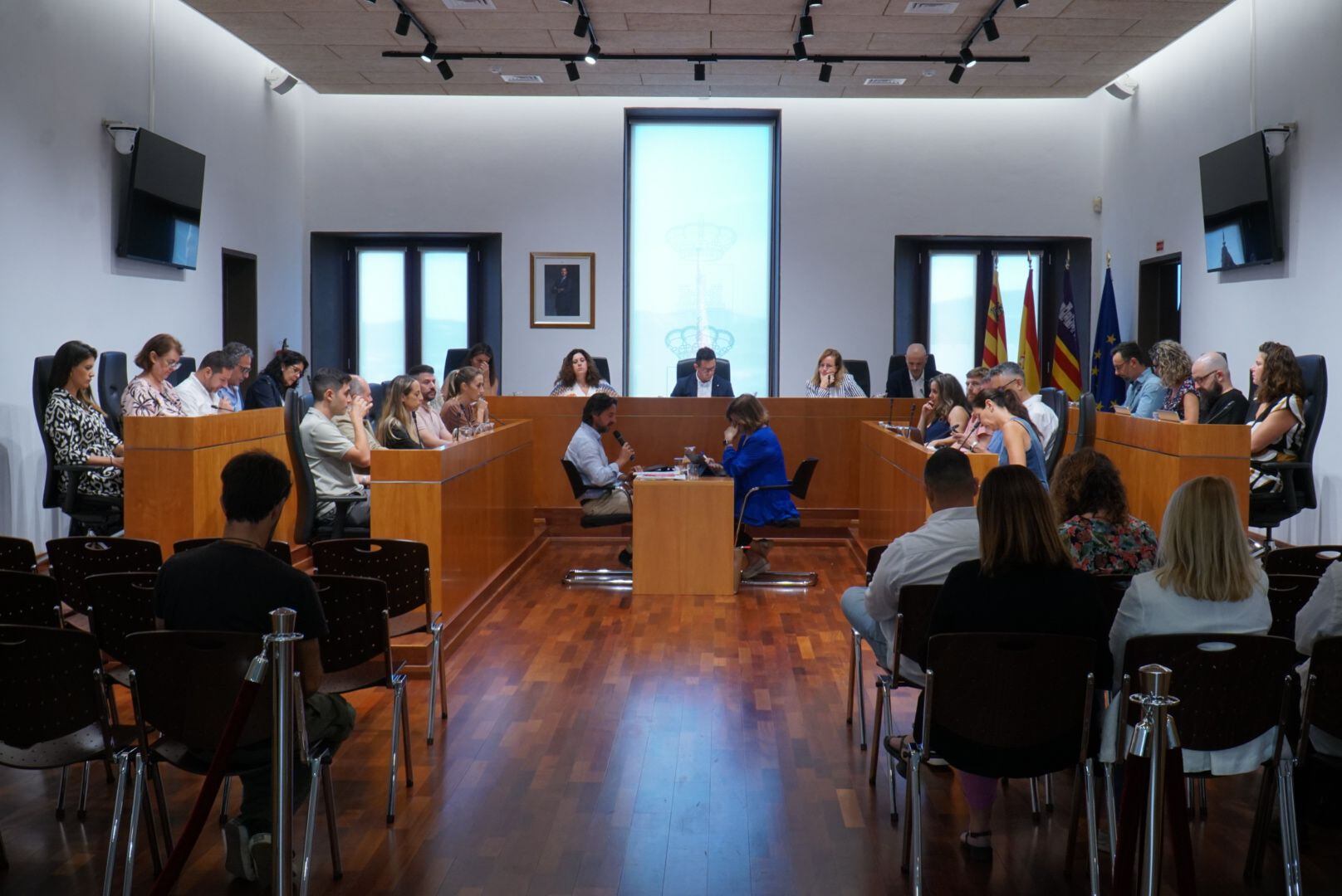 Imagen del pleno del Ayuntamiento de Ibiza