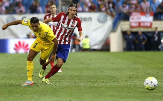 El defensa brasileño del Atlético de Madrid Filipe Luis.